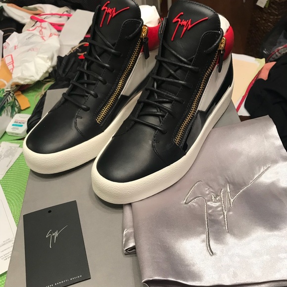 Giuseppe Zanotti Other - NEW Giuseppe Zanotti Double Zip Leather Sneakers